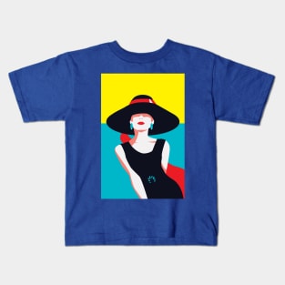 Audrey Hepburn by Cindy Rose Studio Kids T-Shirt